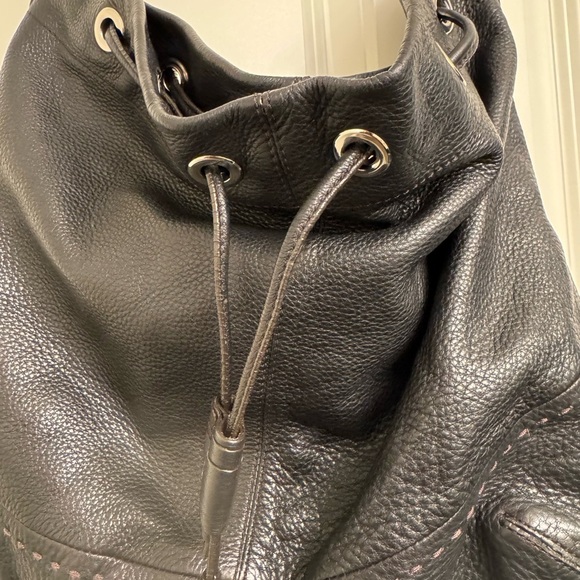 Cole Haan Black Leather Hobo Bag - Picture 2 of 6